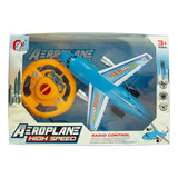 Avion De Pasajeros A Radio Control Con Volante 2 Funciones