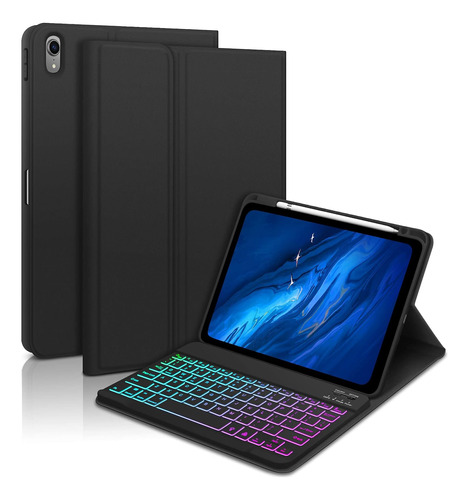 Funda Con Teclado Goojodoq / Para iPad 10.9  / Black