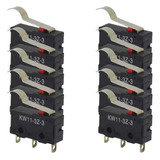 Chave Micro Switch Kw11-3z-3 3t 5a 250v Haste 20mm 10 Peças