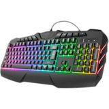 Teclado Gamer Trust Odyss Gxt881 Semi Mecânico 6 Cores Cor De Teclado Preto Idioma Português Brasil