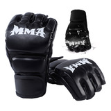 Guantes De Boxeo Medio Dedo Adulto Sanda Training Pelea 