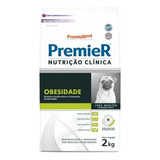 Premier Nutrição Clínica Cães Obesidade Pequeno Porte 2 Kg