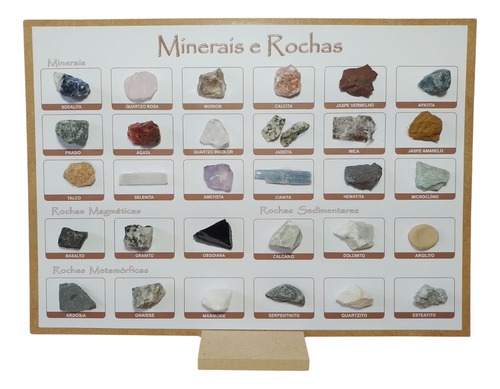 Coleção Minerais E Rochas 30 Amostras