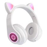 Auriculares Plegable P47 Bluetooth Recargable Orejitas Luces