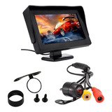 Monitor Tela Retrátil Lcd Tft Veicular Dvd 4,3 + Câmera Ré