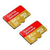 Memoria Microsd 64gb Sandisk Extreme X Mayor 2 Unidades