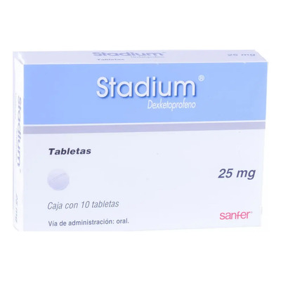 Stadium Tabletas 25 Mg, 10 Tabletas | Envío gratis
