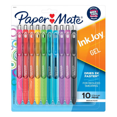 Bolígrafos Gel InkJoy®, Punta Media, 10 Piezas Paper Mate® | Envío gratis