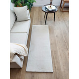 Alfombra Bajada De Cama Timmy Peluda Beige Muy Suave 55x145