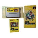 Super Mario World Japonés Con Caja Y Manual Snes Super Famic