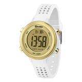 Relógio Xgames Feminino Digital Xfppd064 Branco Dourado