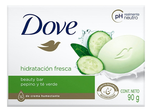 Pack 4 Jabón Dove Hidratación Fresca Fresca 100g C/u