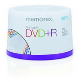 Memorex 4,7 Gb / 16x Dvd + R Para Imprimir 50-pack Husillo.