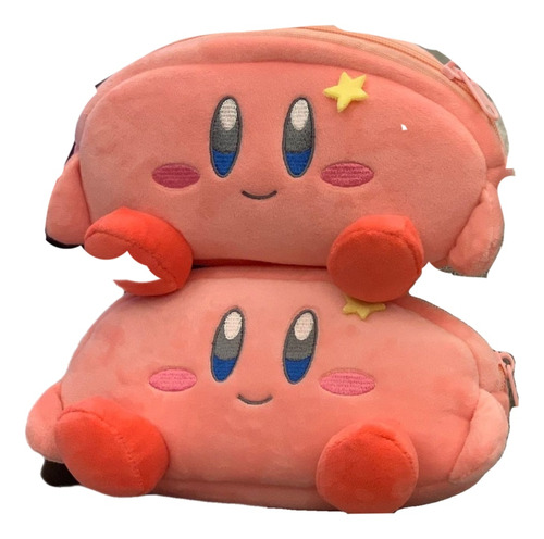 Cartuchera Kirby Rosa Kawaii Peluche 