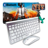 Kit Mobilador Sem Fio Bluetooth Teclado Mouse Tripe Mousepad