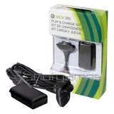 Lote 10 Kit Carga Y Juega Xbox 360 Envio Gratis