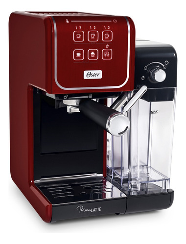 Cafeteira Espresso Oster Primalatte Touch Vermelha 110v