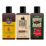 Kit 3x Shampoo Para Barba Lemon Peaky E Guaraná Don Alcides