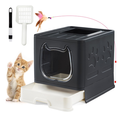 Arenero Para Gatos Suhaco Caja De Arena Plegable Para Gatos