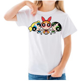 Camisa Da Superpoderosas Infantil Camisa Criança Hd Feminin