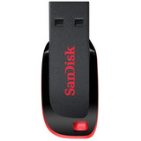 Memoria Usb Sandisk Cruzer Blade 32gb Negro/rojo /v /vc