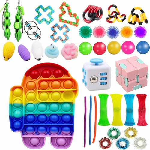 Set De Juguetes Fidget Sensory Pop It, 39 Piezas Q