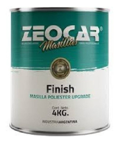 Masilla Finish Zeocar X 4 Kg
