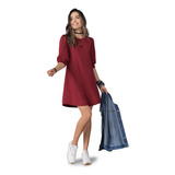 Vestido Corto Mujer Vinotinto 86023