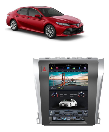 Central Multimídia Android Tesla Toyota Camry 12-17 2+32+tv