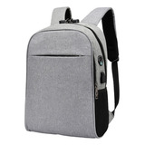 Mochila Anti Furto Notebook Cabo Aux Saída Fone Ouvido E Usb