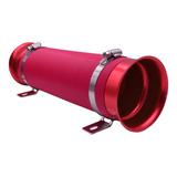 Tubo Filtro Universal Flexible Abrazaderas Rojo