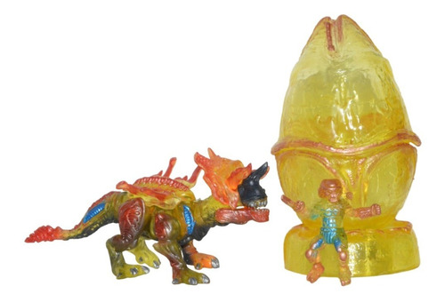 Figura De Accion Huevo Triceratops Dino Alien 