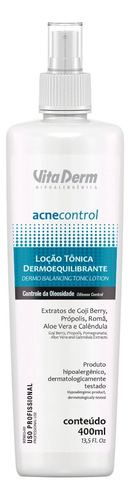 Loção Tonica Dermoequilibrante Vita Derm Acne Control 400ml