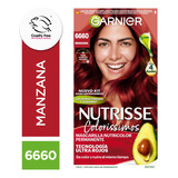 Kit De Tintura Permanente Nutrisse Coloríssimos De Garnier Tono Tono 6660 Manzana