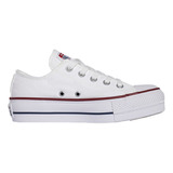 Zapatillas Converse All Star Chuck Taylor Low Top Platform Color Blanco - Adulto 9 Us