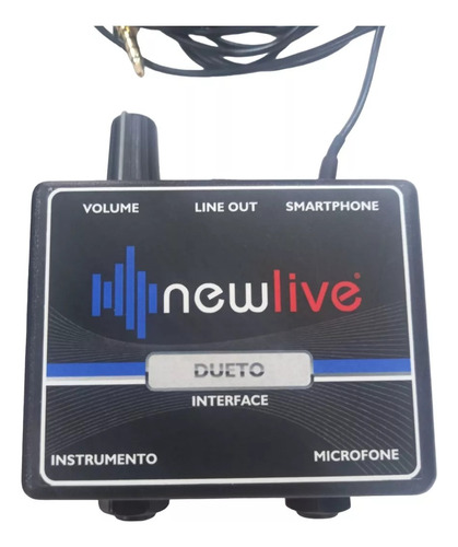 Interface De Audio New Live Dueto P/ Gravação + Adaptador