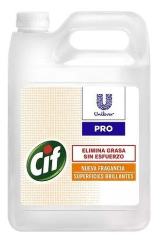 Limpiador Cif Antigrasa Biodegradable Profesional 5l Pack 2u