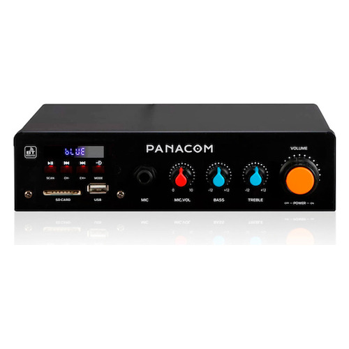 Amplificador Panacom Sa2015 15w Rmsx2 Bluetooth Usb Fm Mic