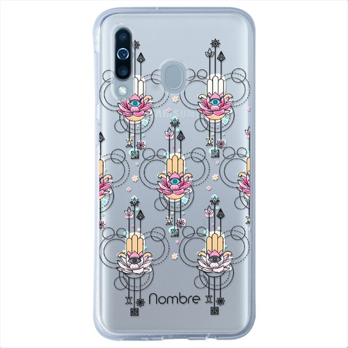 Funda Galaxy Mano Fátima Antigolpes Personalizada Con Nombre