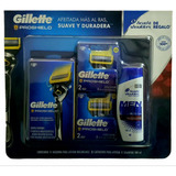 Pack Gillette Proshield Rasuradora Recargable +5 Cartuchos+1