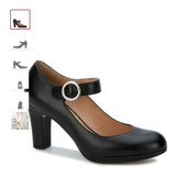 Zapato Dama Confort Altura 8.5cm Piel Negro 249-4647 Andrea