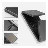 Teclado Dobrável Bluetooth Portátil Touchpad Notebook Tablet