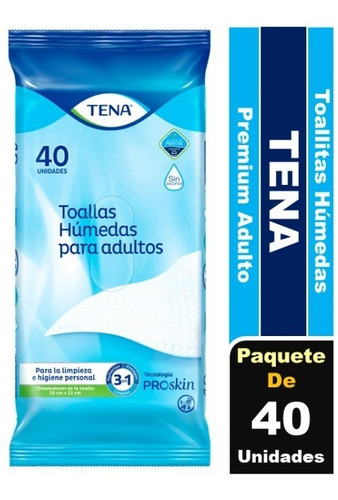 Toallas Húmedas Tena Para Adulto De 40 Un