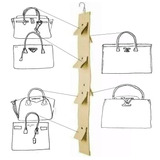 Kit 2 Cabides Organizador Bolsas Para Guarda Roupas Ou Porta