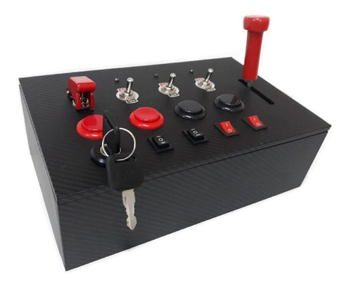 Painel Button Box Joystick 16 Funções Mod23 Pc Usb Ets2 Ats