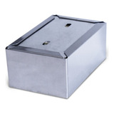 Suporte De Guardanapo Papel Tv Mesa Inox Aurimar Cor Cinza Porta Papel