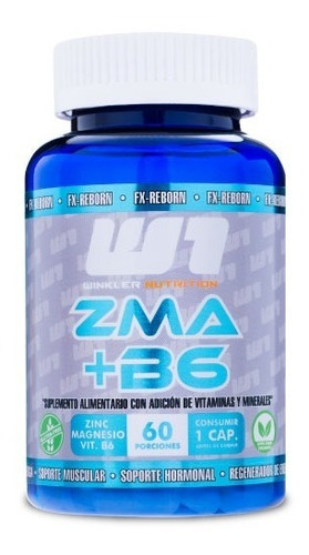 Zma Magnesio + Zinc + B6 60 Capsulas Winkler