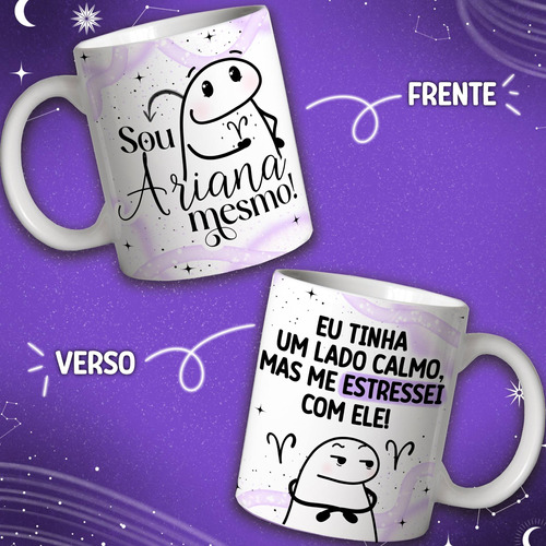 Caneca Personalizada Memes Flork Signos