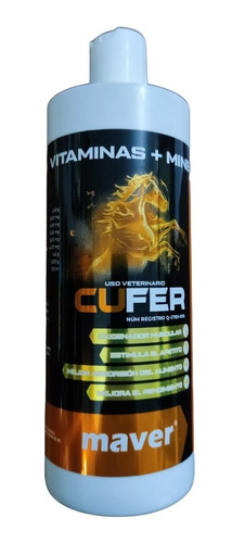 Cufer 500ml Vitaminas Minerales Para Caballo Carreras Potro