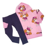 Conjunto Skye Patrulha Canina Moletom Flanelado Malwee 1-2-3